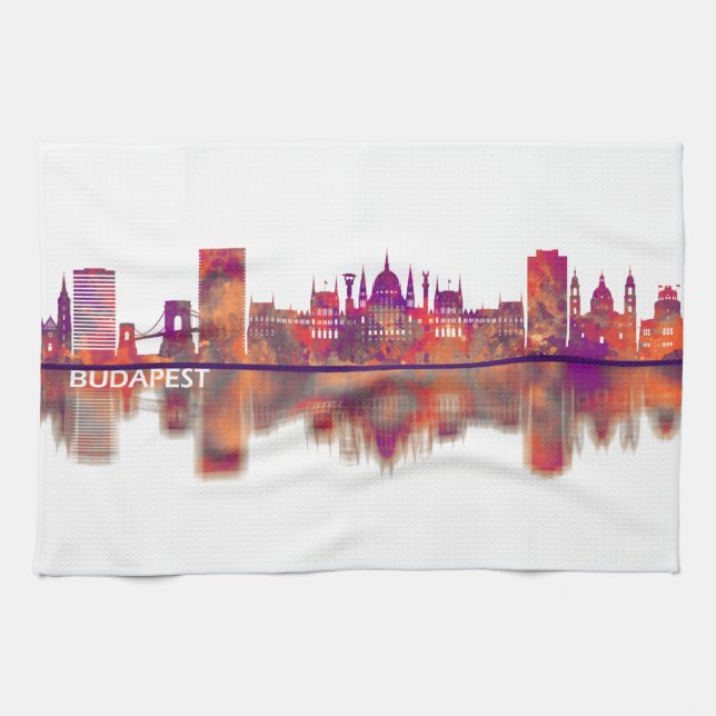 Linge De Cuisine Skyline de Budapest (Horizontal)