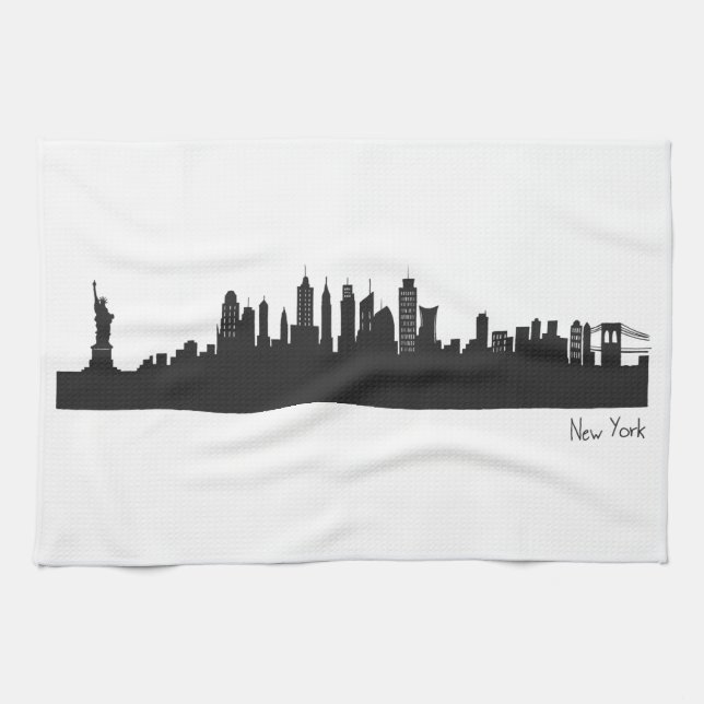 Linge De Cuisine Skyline New York (Horizontal)