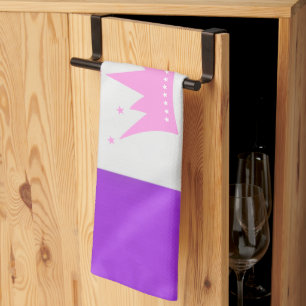 Linge De Cuisine SlipperyJoe défile drapeau de fierté violet blanc