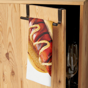 Linge De Cuisine SlipperyJoe's hot dog niché doucement pain jaune v
