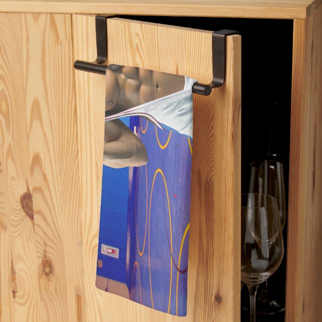 Linge De Cuisine SlipperyJoe's musculaire bulge six pack gym trai (Pliage en tiers)