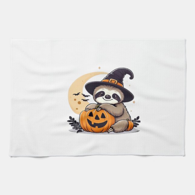 Linge De Cuisine Sloth Halloween Motif Cute Classic T-Shirt (Horizontal)
