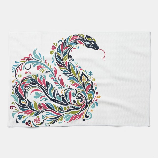 Linge De Cuisine Snake Year 2025: Embracing Luck and Prosperity (Horizontal)