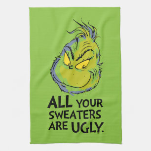 Linge De Cuisine Snarky Grinch   Tous Vos Chauffeurs Sont Vilains