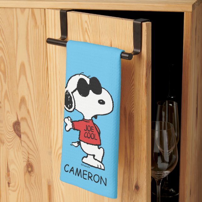 Linge De Cuisine Snoopy "Joe Cool" debout (Pliage en tiers)