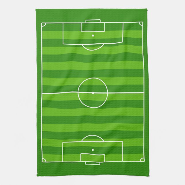 Linge De Cuisine Soccer Field Novelty Soccer Joueur ou entraîneur S (Vertical)