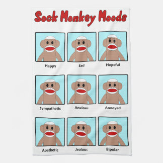Linge De Cuisine Sock Monkey Moods