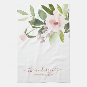 LINGE DE CUISINE SOFT SOFT SOUS TENDANCE COULEUR LAVE ROSE BLANCHE 