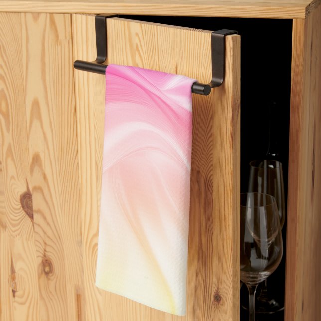 Linge De Cuisine Soie pastel colorée (Pliage en tiers)