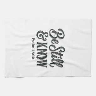 Linge De Cuisine Sois Calme Et Sache Psaume 46_10 Chemise Chrétienn