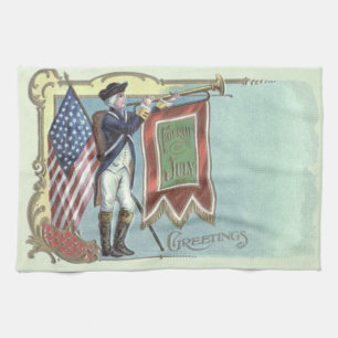 Linge De Cuisine Soldat de guerre révolutionnaire American Flag Ho