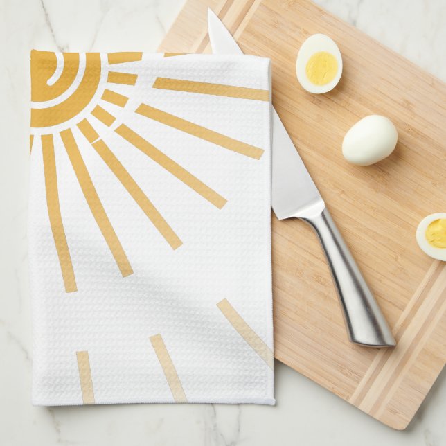 Linge De Cuisine Soleil 1 (Quart Plié)