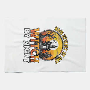 Linge De Cuisine Sorcière Coiffeuse De Nuit Vintage Halloween Desi