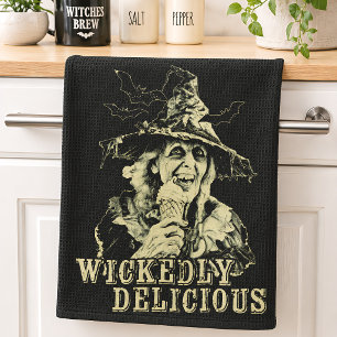 Linge De Cuisine Sorcière Délicieusement Méchante Halloween ÉpoUVan