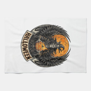 Linge De Cuisine Sorcière d'Halloween gothique vintage