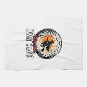 Linge De Cuisine Sorcière d'Halloween possède un design de chemise