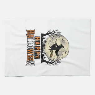 Linge De Cuisine Sorcière Vintage Joyeux Halloween Vector Design_1