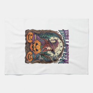 Linge De Cuisine Sorcières d'Halloween Citrouilles Phases de la Lun