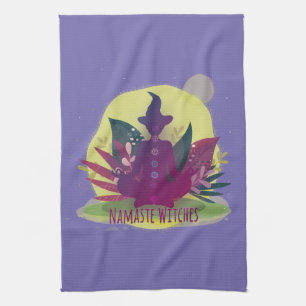 Linge De Cuisine Sorcières Halloween Yoga Namaste