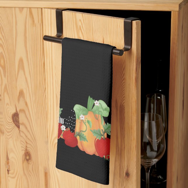 Linge De Cuisine Sortie de patchs citrouille (Pliage en tiers)