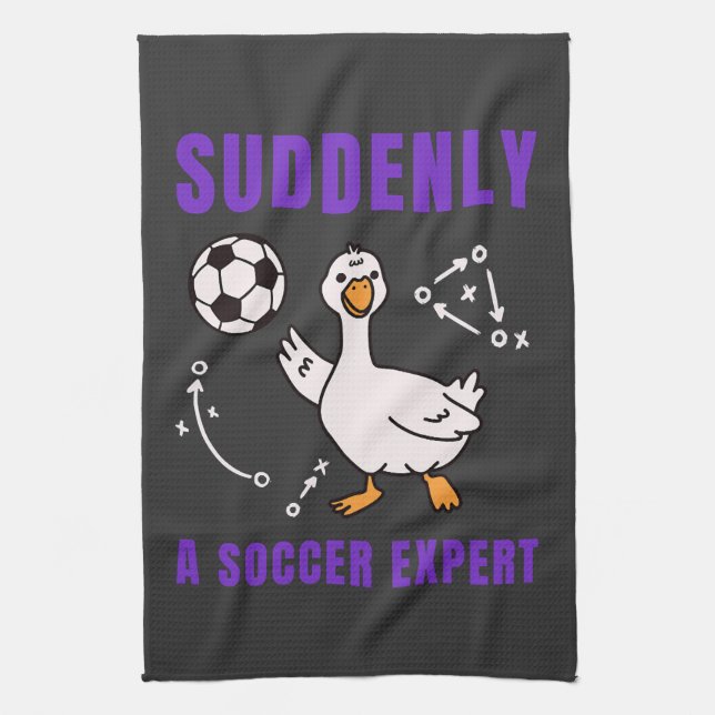 Linge De Cuisine Soudain un expert de football (Vertical)