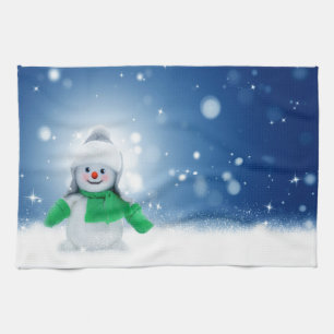 Linge De Cuisine Souhaits de Snowman