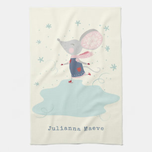 Linge De Cuisine Souris de glace Whimsical Nom de vacances Personna