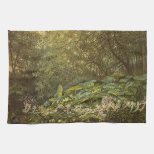 Linge De Cuisine Sous les Feuilles de Dock par Richard Doyle, Fairy