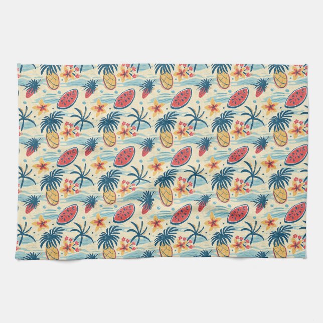 Linge De Cuisine Sous les tropiques, le temps semble ralentir (Horizontal)
