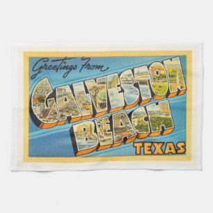 Linge De Cuisine Souvenir de Vintage voyage du Texas TX de plage de