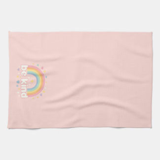 Linge De Cuisine Soyez Gentil – Positivité Pastel Arc-en-ciel