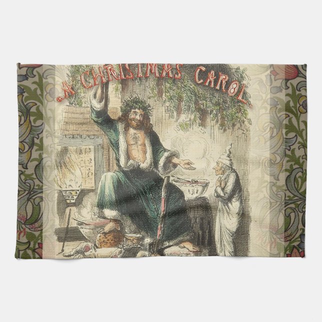 Linge De Cuisine Spectre de Noël Présent Scrooge (Horizontal)