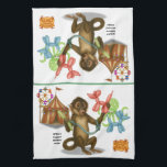 Linge De Cuisine Spike's balloon monkey magic<br><div class="desc">Spike rarely sits still, unless he’s twisting balloons into incredible creations. With nimble little fingers and boundless imagination, he crafts whimsical balloon animals faster than you can blink. His cheerful chatter and playful nature make him a favourite among circus visitors of every age. You can find lots of other Dingaling...</div>