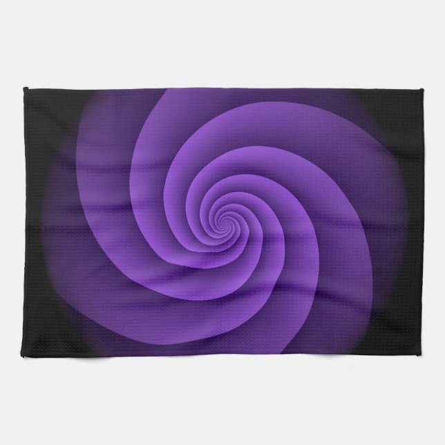 Linge De Cuisine Spirales Arrière - plans Abstraites douces IV (Horizontal)