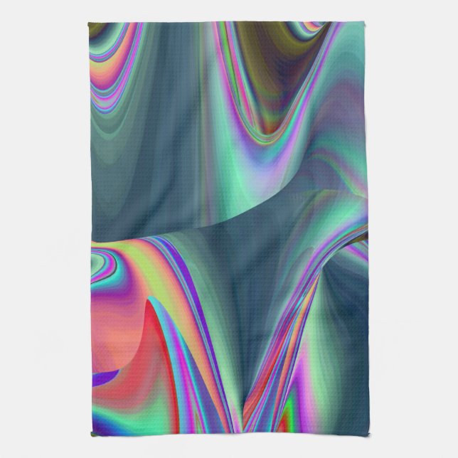 Linge De Cuisine Spirit of Summer Breeze, Rainbowart Abstrait 3D (Vertical)