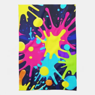 Linge De Cuisine Splash couleur vive