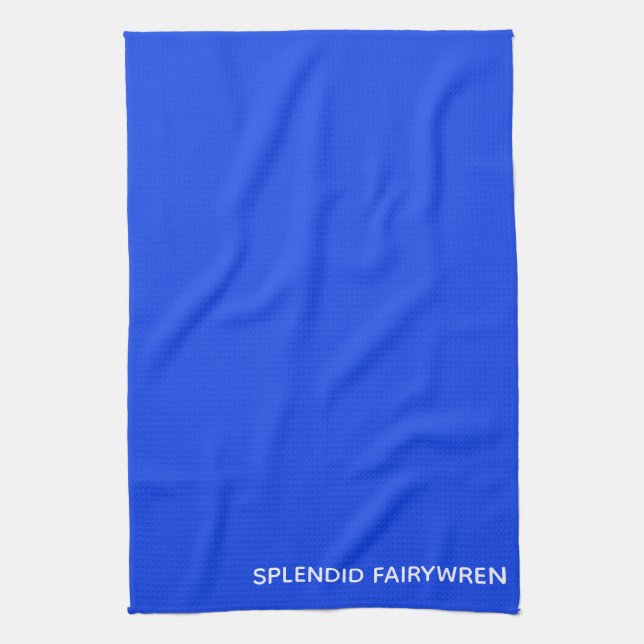 Linge De Cuisine Splendid Fairywren Blue Colour (Vertical)