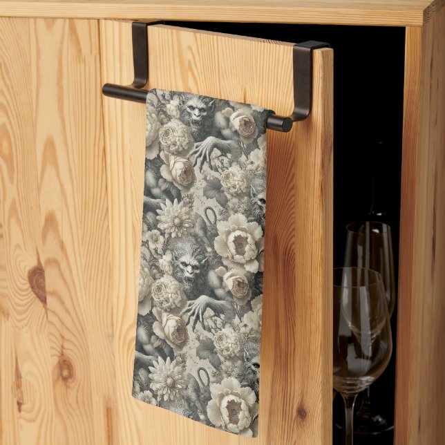 Linge De Cuisine Splendor lycanthropique - Victorien gothique (Pliage en tiers)