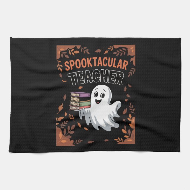 Linge De Cuisine Spooktacular Teacher Halloween T-shirt (Horizontal)