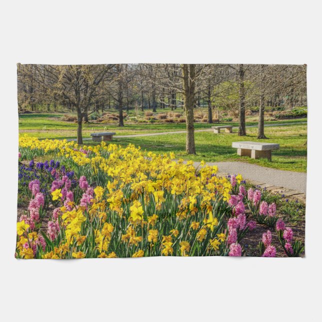 Linge De Cuisine Spring Season Flower Garden (Horizontal)