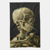 Squelette avec cigarette brûlante | Vincent van Go