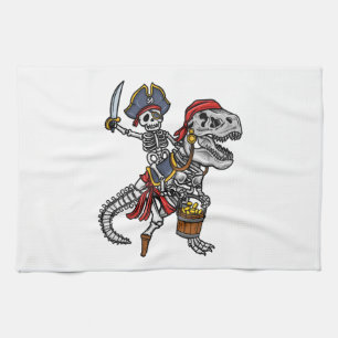 Linge De Cuisine Squelette de dinosaure pirate Halloween