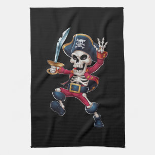 Linge De Cuisine Squelette de pirate qui dab Halloween enfants Joll