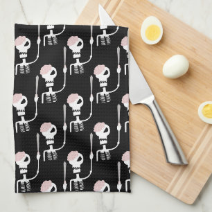 Linge De Cuisine Squelette d'Halloween avec épée