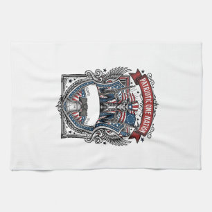 Linge De Cuisine Squelette oncle Sam patriotique sombre Squelette p