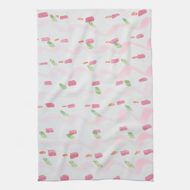 Linge De Cuisine Squiggles et peinture (Vertical)