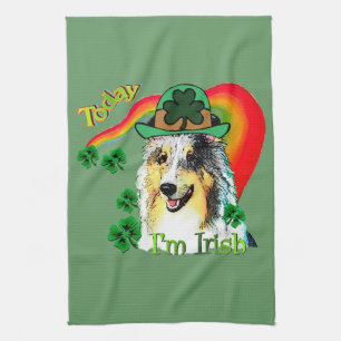 Linge De Cuisine St patrick de chien de berger de Shetland