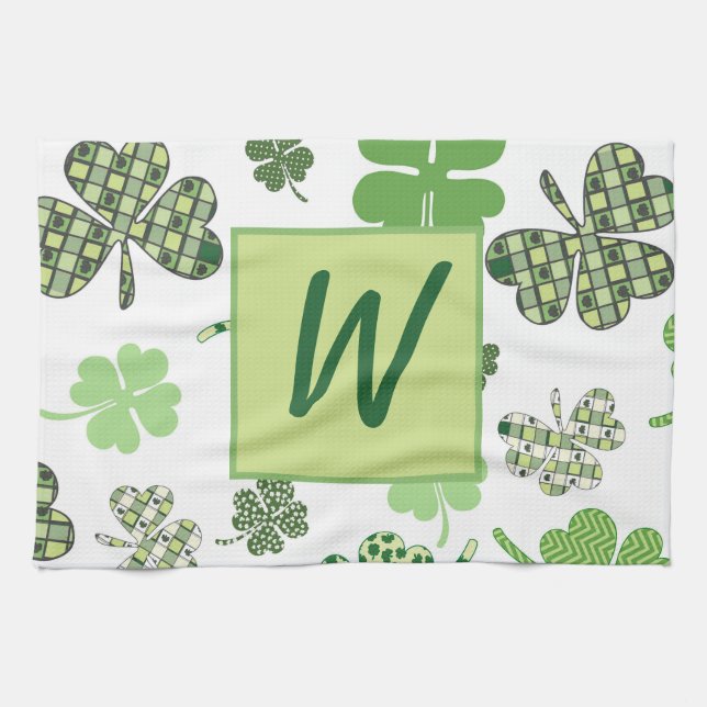Linge De Cuisine St. Patrick's Day Lucky Clovers (Horizontal)