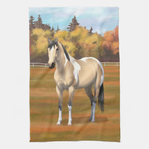 Linge De Cuisine Staillion Cheval Pinto Dun Paint Buckskin