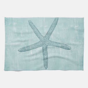 Linge De Cuisine Starfish bleu